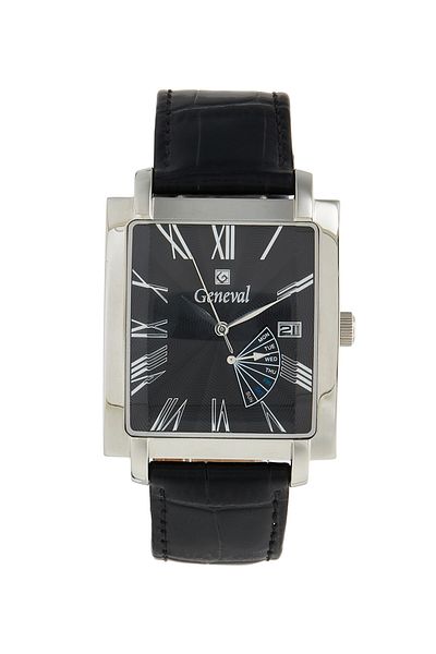 GENEVAL Men's Leather Analog Wrist Watch GL141WBB