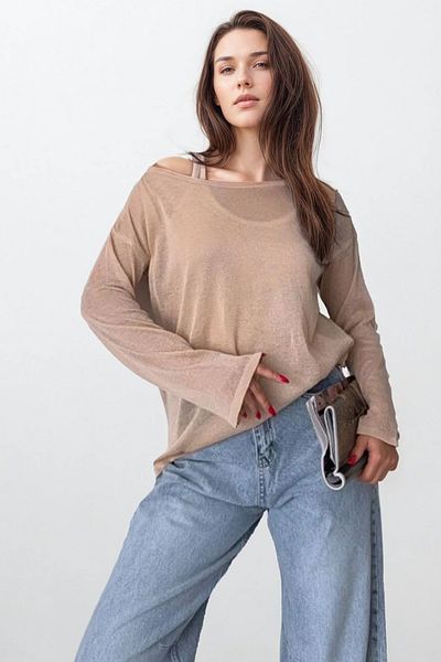 VAGGON Asymmetrical Cut Basic Blouse