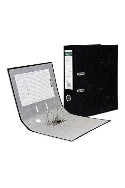 Roco ملف صندوق من الورق المقوى المضغوط باللون الأسود