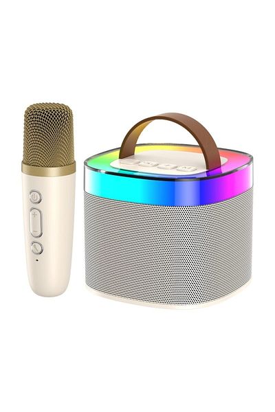 DAR Portable Bluetooth Speaker with Microphone – Model K52, Cream, Parties and Holidays, 111-44