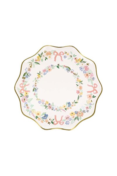 Meri Meri - Çiçekli Tabaklar (M) (8'li)