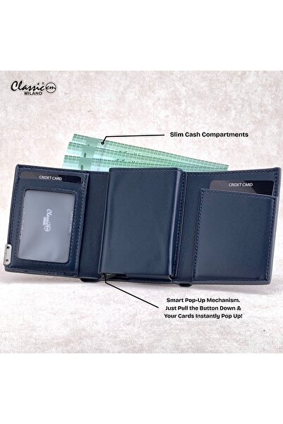 Classic Milano RFID Blocking Faux Leather Wallet for Men and Women