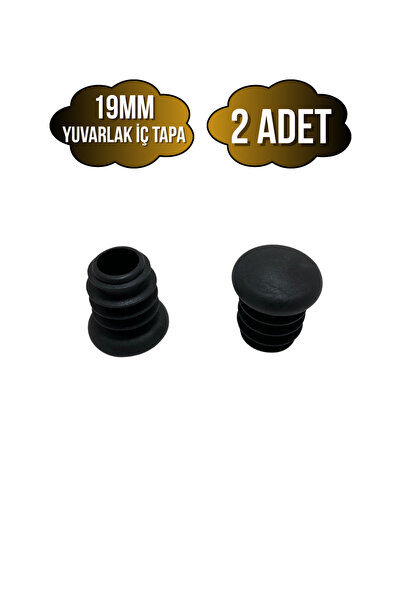 DSYapıAksesuar Yuvarlak Demir Profil İç Tapa Geçme Plastik Ayak Geçme Koruma ...