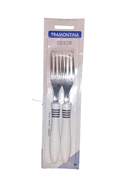 rexa طقم شوكة وملعقة من قطعتين، أبيض، 23×4 سم