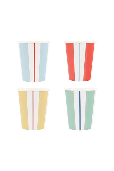 Meri Meri - Striped Cups - 8 Pieces