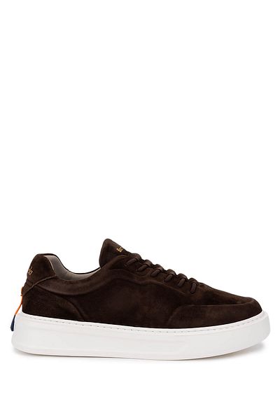 Barracuda Men's Genuine Leather Brown Sneakers & Sports Shoes