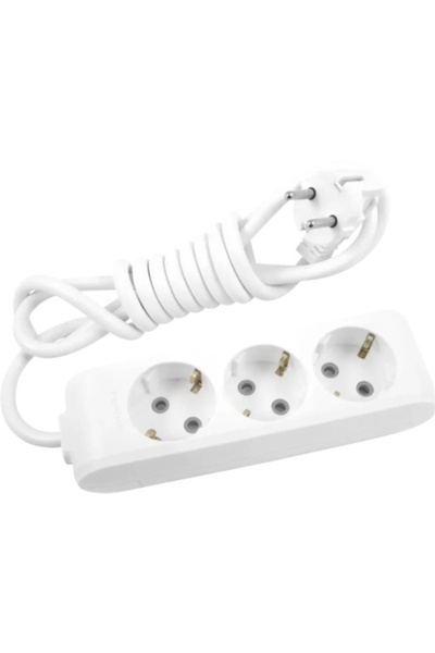 PANASONIC Prelungitor X-tendia 5 metri cu 3 prize, alb