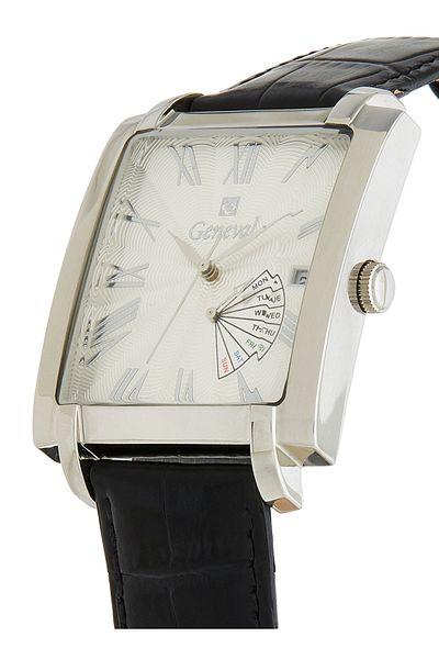 GENEVAL Men's Leather Analog Wrist Watch GL141WWB