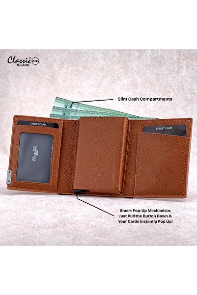Classic Milano RFID Blocking Faux Leather Wallet for Men and Women