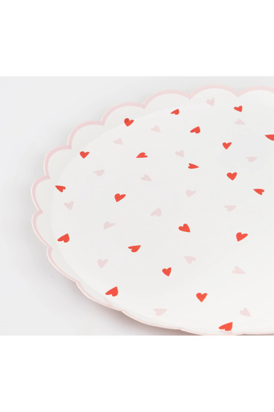 Meri Meri - Heart Plate - 8 Pieces