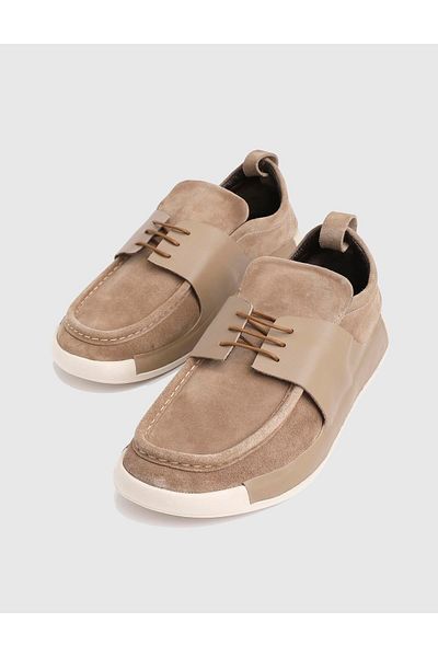 İLVİ Modric Genuine Suede Leather Mink Men's Oxford Shoes