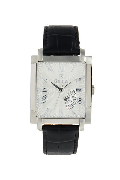 GENEVAL Men's Leather Analog Wrist Watch GL141WWB