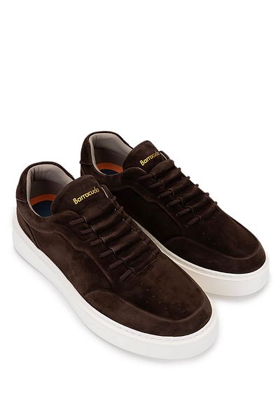 Barracuda Men's Genuine Leather Brown Sneakers & Sports Shoes