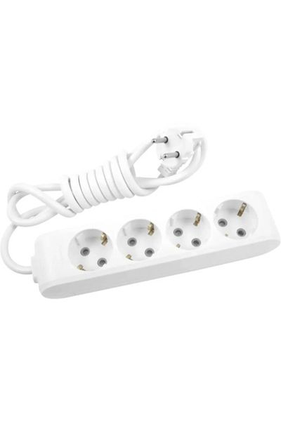 PANASONIC X-tendia 4-plug 3 meter extension cord, White