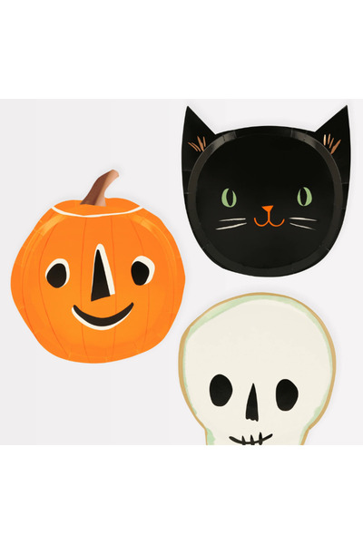 Meri Meri - It's Halloween! Plates - Halloween Plate (Piece of 8)