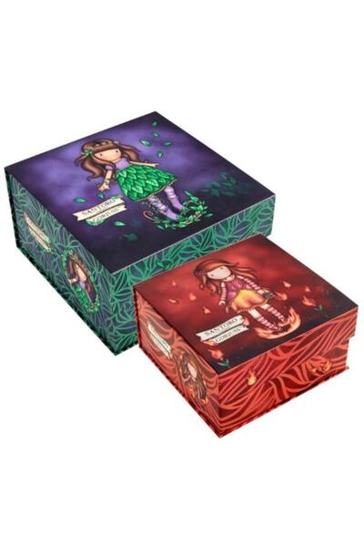 Santoro Set of two Gorjuss storage boxes To The Ends Of T