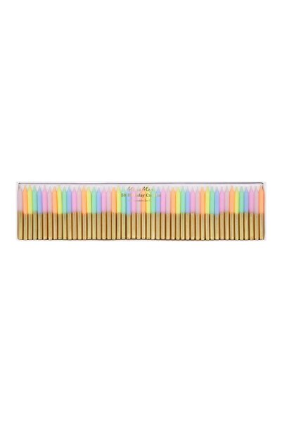 Meri Meri - Mini Pastel Mumlar - 50 Adet