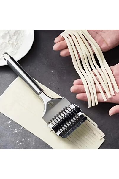 DEPOKON Paslanmaz Çelik Manuel Erişte, Makarna, Spagetti Kesici