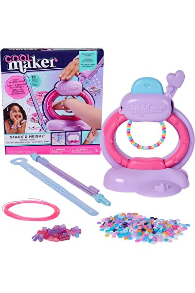 Cool Maker استوديو أساور هيشي المكدسة - مع أكثر من 1200 حبة وإكسسوارات لـ 15 سوارًا أنيقًا