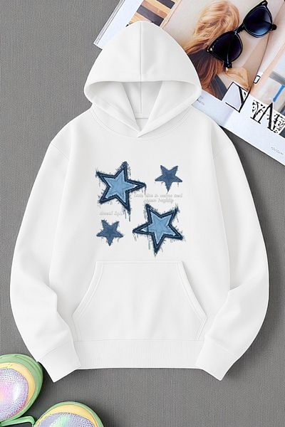 uyguntarz Unisex Eternal Light Printed Oversize Sweatshirt