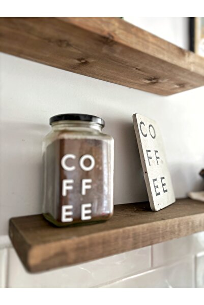 Atölye Merdiven Coffee Kahve Köşesi Beton Dekoratif Tablet Kahve Köşesi Duvar Panosu