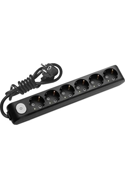 PANASONIC Extension cable 6 sockets 5 meters + switch X-tendia Panasonic, Black