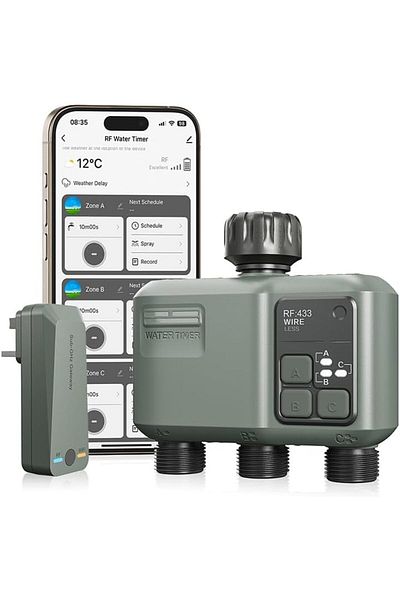 Egardenkart Water Timer WiFi - Multifunctional Sprinkler Timer for Automatic Irrigation System | Spr