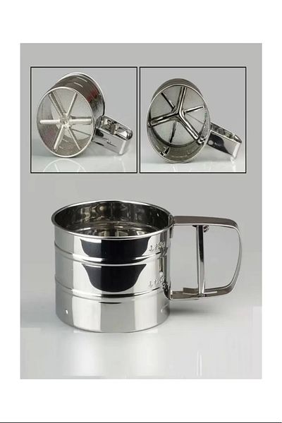 PRATİKOBA Metal Flour Sieve Large Size Royaleks-1015-B