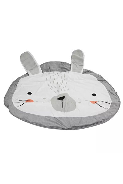 Gonga Saltea de joaca pentru bebelusi, model iepuras, 85 cm Gri