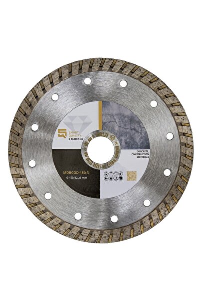 Smart Quality Disc diamantat pentru beton, materiale de construcții, 230x22.23mm