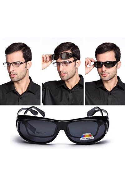 SOHO SOHO Polarized Sunglasses for Driving and Cycling, Wide Angle View, Black Lens
