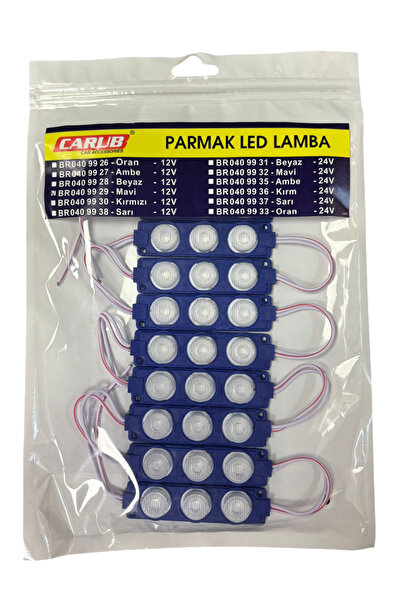 Carub Parmak Lamba Camlı Mavi 10'Lu 12v BR 040 99 29