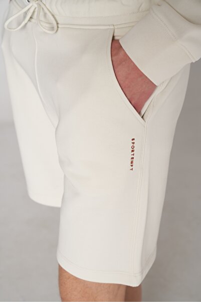 SPORTEMPT Organic Cotton Men's Shorts - Ecru