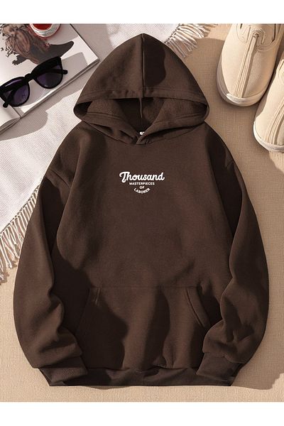 uyguntarz Unisex Thousand Printed Oversize Sweatshirt