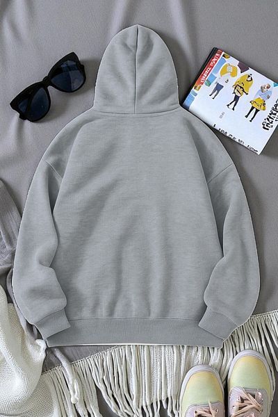 uyguntarz Unisex Eternal Light Printed Oversize Sweatshirt