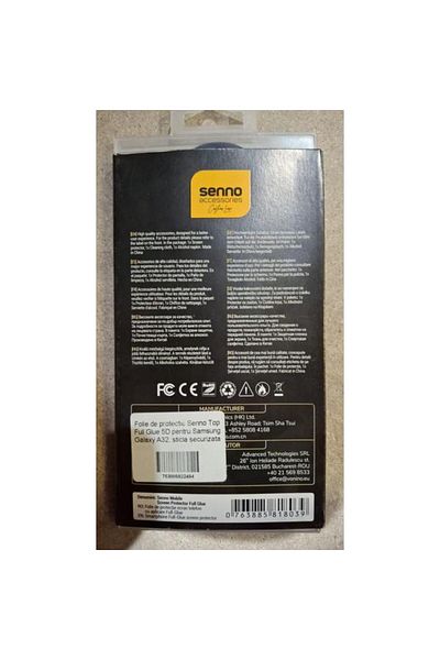 OEM Screen Protector Senno Top Full Glue 5D for Samsung Galaxy A32, Tempered Glass (Transparent/Black)