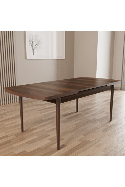 SHOOVVEL Merona Barok 80X132 MDF Ahşap Ayaklı Açılır Mutfak Masası, Yemek Masası, Salon Masası
