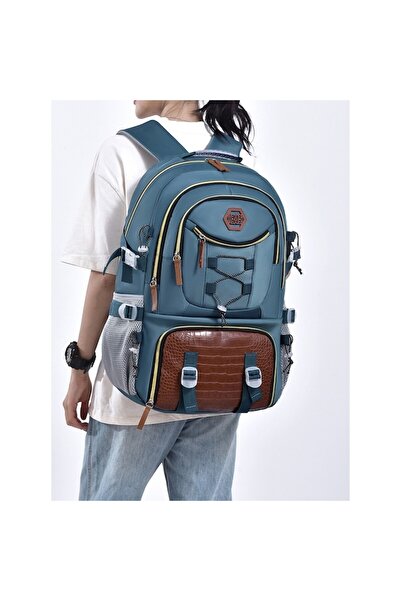SOHO Multifunctional Backpack for Trips, Mountaineering, or Hiking, Heavy Duty Oxford, 50x35x17cm, D