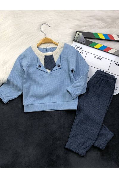 KGN GİYİM Baby Boy Bottom Top Sweat Suit