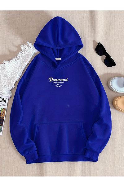 uyguntarz Unisex Thousand Printed Oversize Sweatshirt