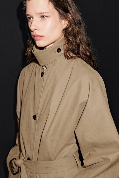 Massimo Dutti Pamuklu trençkot