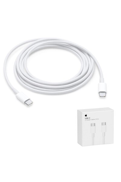 Apple Cablu USB-C la USB-C de mare viteză, 2 m, R56, TPE, MLL82ZM/A, Alb perlat