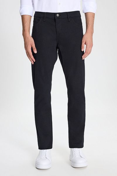 George Henry Slim Fit Slim Fit 5 Pocket Black Chino Trousers