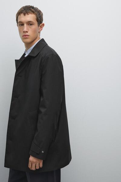 Massimo Dutti Su itici kumaş trençkot