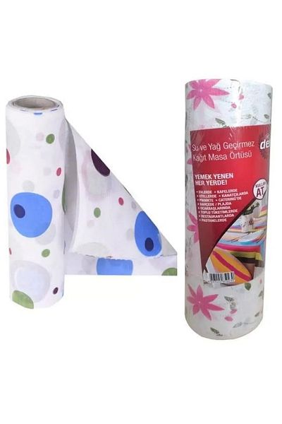 PRATİKOBA Disposable Tablecloth Water and Oil Proof 12m Royaleks-13761