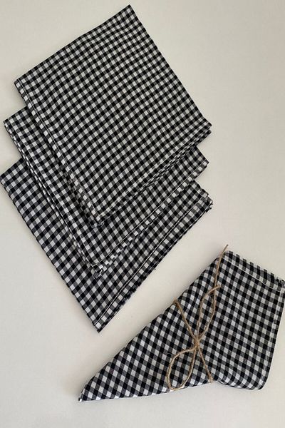 zarafet concept Black Fabric Napkin 40X40 cm