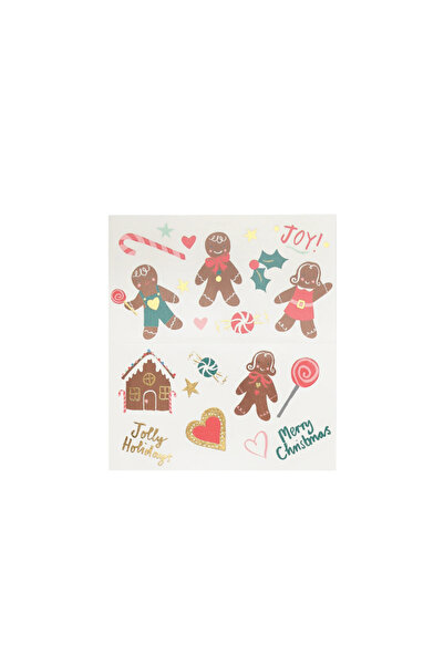 Meri Meri - Gingerbread Temporary Tattoos - Zencefilli Kurabiye Geçici Dövme