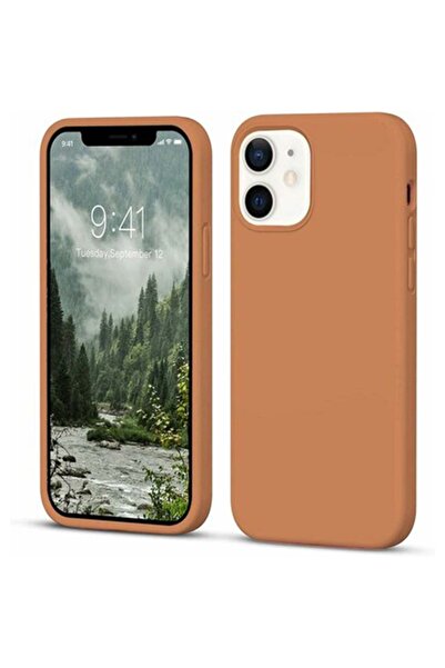 bestcase Carcasă premium din silicon pentru Apple iPhone 12, maro