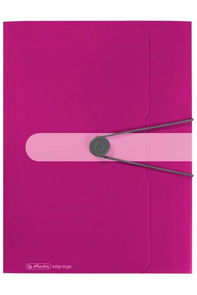 Herlitz PP FOLDER A4 30MM EOTG BUTTON CLOSURE WITH ELASTIC, C