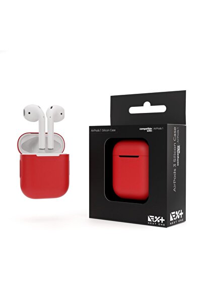 NOA Husa de protectie pentru AirPods 1/2, Silicon, Rosu